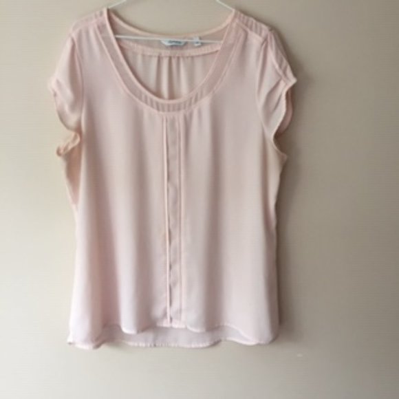 REITMANS BLOUSE.  SIZE L.  COLOR PEACH. - Picture 1 of 3